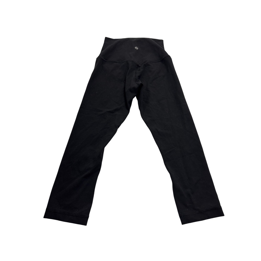 Lululemon Align High-Rise Crop 19 Black Nulu Yoga Pants LW6HGRS Size 2